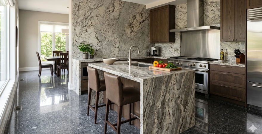 Kitchen Countertops and Utility Wall Cladding Sarjapur Road Bengaluru